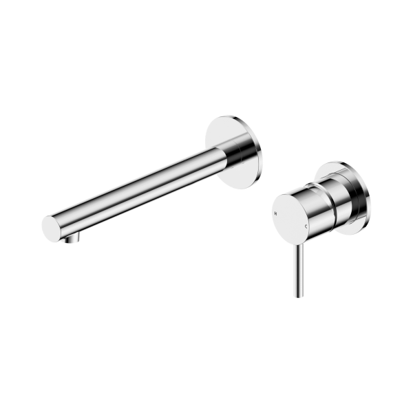 Nero Dolce II Wall Basin/Bath Mixer Separate Back Plate Chrome - 25B008CH