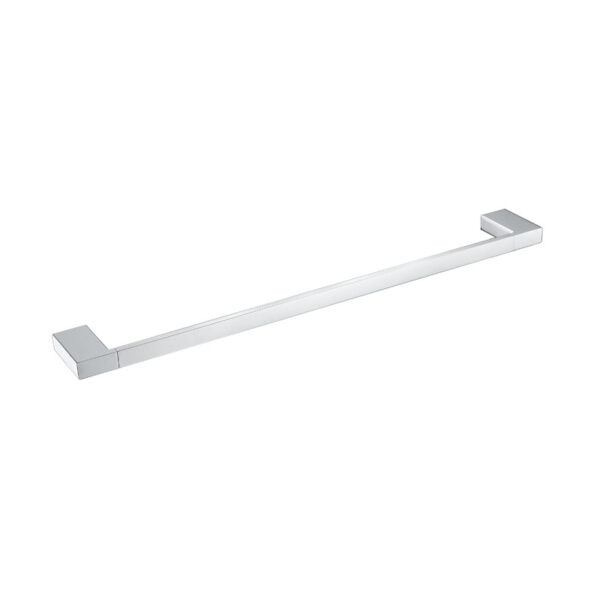 Bad und Küche Kompakt Eckig Single Towel Rail 800mm - BK601-800