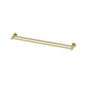 Amoza 800mm Double Towel Rail Brushed Gold - AC201BG