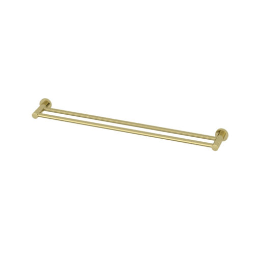 AC201BG.jpg Amoza 800mm Double Towel Rail Brushed Gold - AC201BG