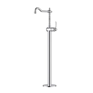 Modern National Bordeaux Freestanding Bath Mixer - Electroplated Matt Black - BOR012-1BK