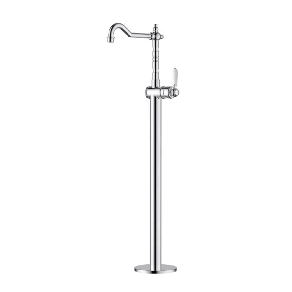 Modern National Bordeaux Freestanding Bath Mixer - Electroplated Matt Black - BOR012-1BK