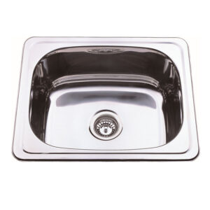 Bad und Küche Traditionell 35L Laundry Sink With 2Th - Stainless Steel - BK27