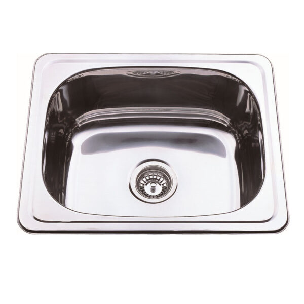 Bad und Küche Traditionell 35L Laundry Sink With 2Th - Stainless Steel - BK27