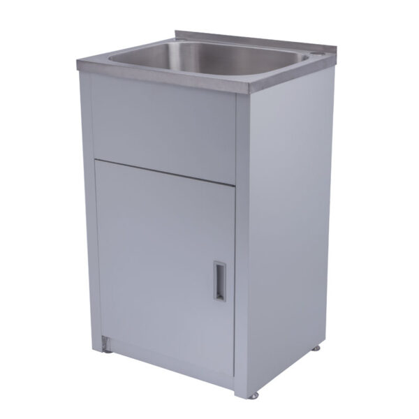 Bad und Küche Traditionell 35 Liter Laundry Tub & Cabinet - White - BK35L