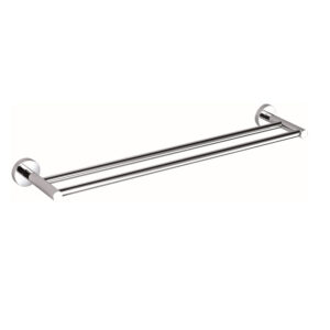 Bad und Küche Rund Double Towel Rail 750mm - BK401-750