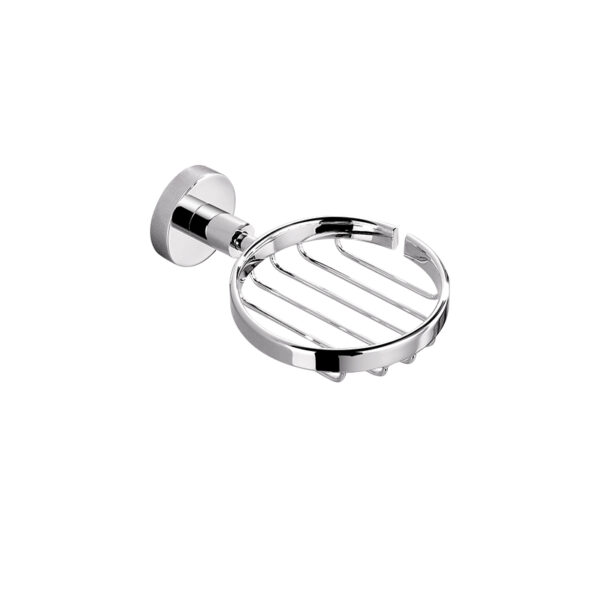 Bad und Küche Rund Soap Basket - Chrome - BK424