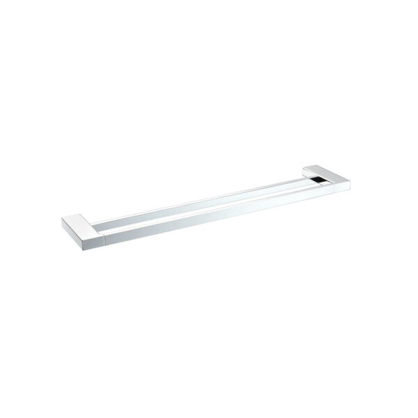 Bad und Küche Kompakt Eckig Double Towel Rail 600mm - BK602-600