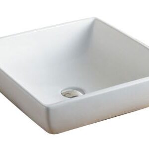 Bad und Küche Basin Above Counter Basin 455X455X145mm - Gloss White - BKB1101