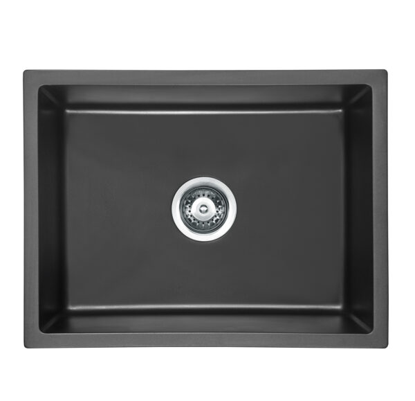 Bad und Küche Arcko Granite Under/Overmount Granite Sink - Matte Black - BKGS4545