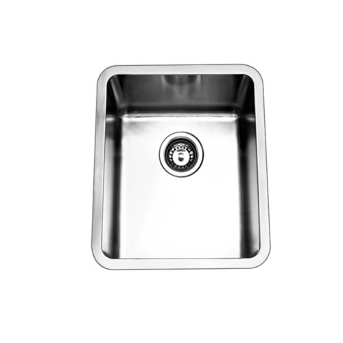 BKR4438.jpg Bad und Küche Traditionell Under/Overmount Single Bowl Sink - Stainless Steel - BKR4438