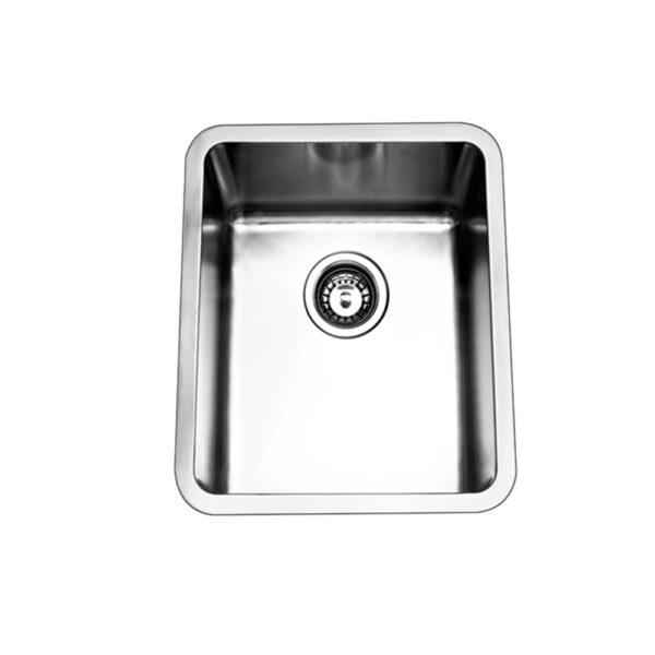 Bad und Küche Traditionell Under/Overmount Single Bowl Sink - Stainless Steel - BKR4438