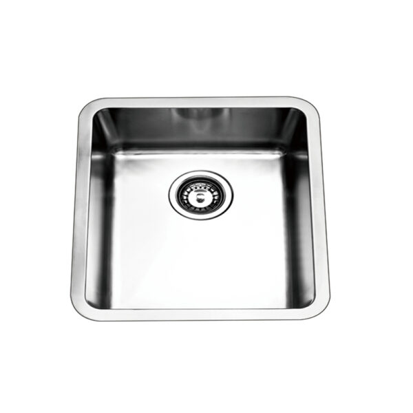 Bad und Küche Traditionell Under/Overmount Single Bowl Sink - Stainless Steel - BKR4444