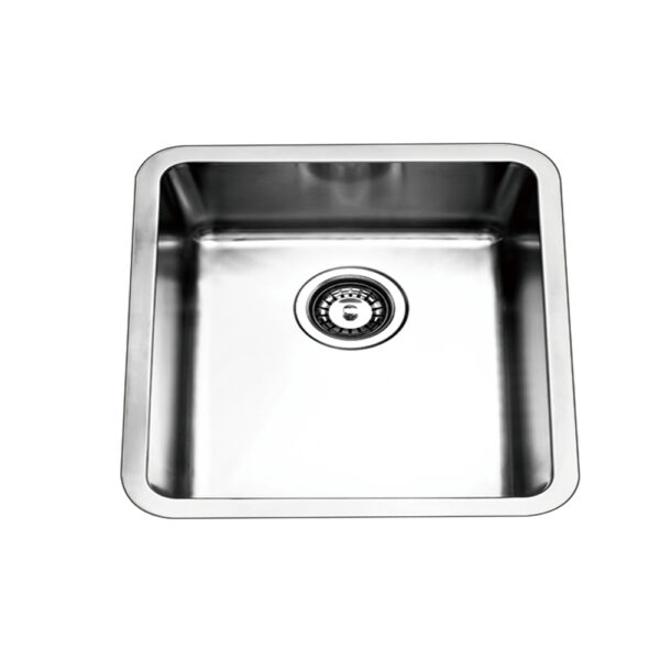 Bad und Küche Traditionell Under/Overmount Single Bowl Sink - Stainless Steel - BKR4454