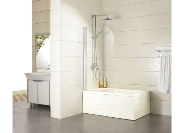 Bad und Küche Screen Bath Screen 750 X 1450mm - Chrome - BKS750B