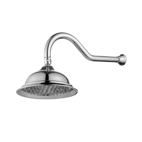 BOR061.png Modern National Bordeaux Shower Arm & Head - Electroplated Chrome - BOR061