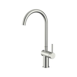 Amoza Gooseneck Sink Mixer - Brushed Stainless Steel - MX2872