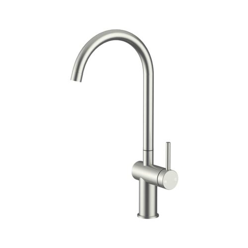 MX2872.jpg Amoza Gooseneck Sink Mixer - Brushed Stainless Steel - MX2872