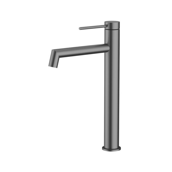 Amoza Hi-Rise Right Angle Basin Mixer - Gun Metal - MX6104GM