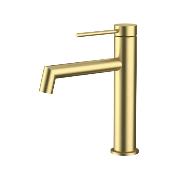 Amoza Right Angle Basin Mixer - Brushed Gold - MX6105BG
