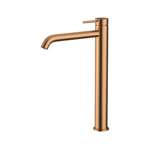 MX8674BC.jpg Amoza Curved High Rise Basin Mixer - Brushed Copper - MX8674BC