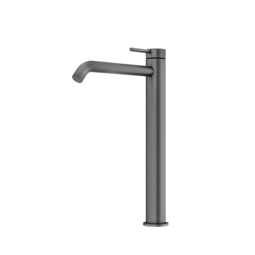 MX8674GM.jpg Amoza Curved High Rise Basin Mixer - Gun Metal - MX8674GM