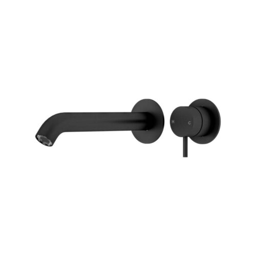 MX8676-MB.jpg Amoza Wall Mounted Basin/Bath Mixer - Matt Black - MX8676MB