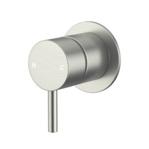 Amoza Wall Mixer 60mm Cover Plate - Brushed Stainless Steel - MX8678-60