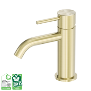 Nero Zen SS316L Basin Mixer Brushed Gold - NR162201BG