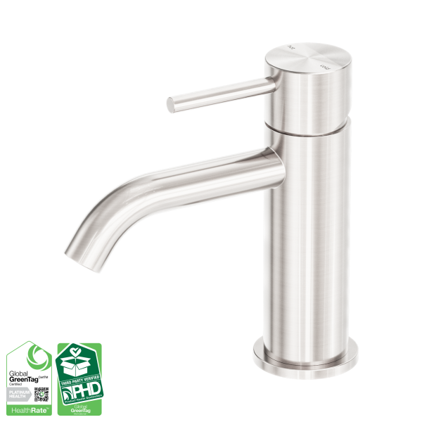 Nero Zen SS316L Basin Mixer Brushed Nickel - NR162201BN