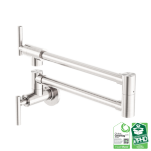 Nero Zen 316L Stainless Steel Pot Filler Brushed Nickel - NR162203BN