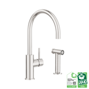 Nero Zen SS316L Kitchen Mixer With Hand Spray Brushed Nickel - NR162208BN