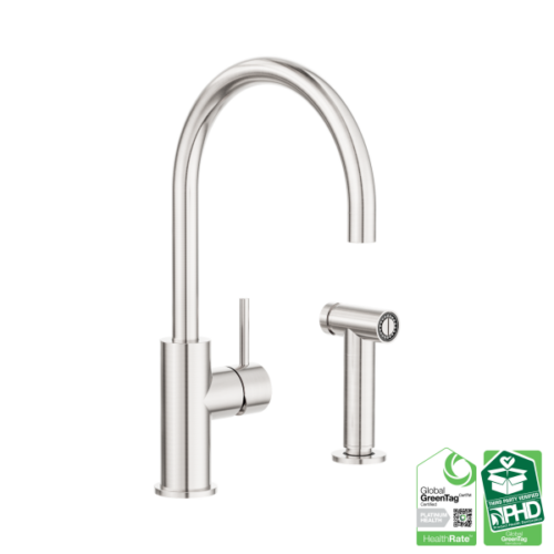 NR162208BN-Zen-SS316L-Kitchen-Mixer-With-Hand-Spray-Brushed-Nickel-Thumb.png Nero Zen SS316L Kitchen Mixer With Hand Spray Brushed Nickel - NR162208BN