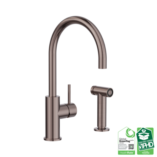 NR162208BZ-Zen-SS316L-Kitchen-Mixer-With-Hand-Spray-Brushed-Bronze-Thumb.png Nero Zen SS316L Kitchen Mixer With Hand Spray Brushed Bronze - NR162208BZ