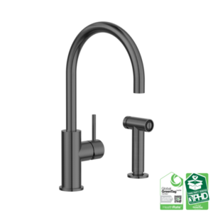 Nero Zen SS316L Kitchen Mixer With Hand Spray Graphite - NR162208GR