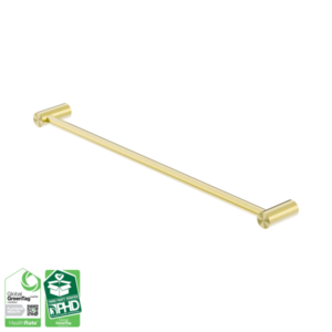 Nero Zen SS316L Single Towel Rail 600mm Brushed Gold - NR1624BG