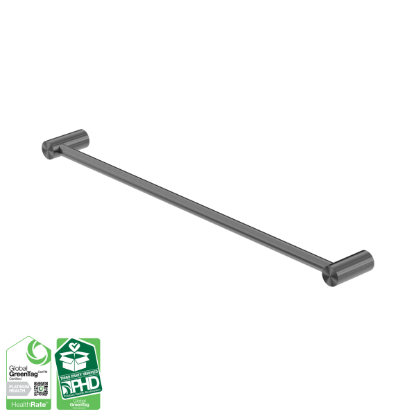Nero Zen SS316L Single Towel Rail 600mm Graphite - NR1624GR