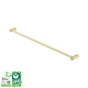 Nero Zen SS316L Single Towel Rail 800mm Brushed Gold - NR1630BG