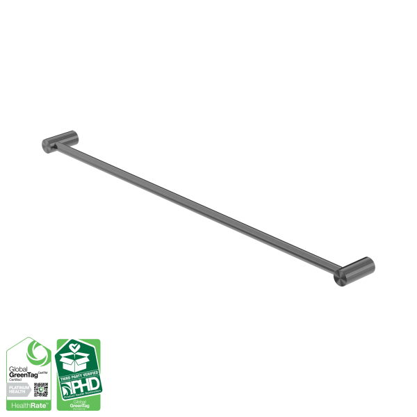 Nero Zen SS316L Single Towel Rail 800mm Graphite - NR1630GR