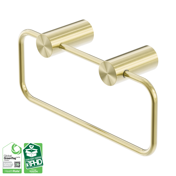 Nero Zen SS316L Hand Towel Ring Brushed Gold - NR1680BG
