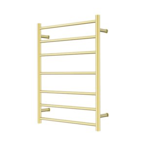 Nero Mecca 240V 7 Bar Heated Towel Ladder Brushed Gold - NR190003hBG