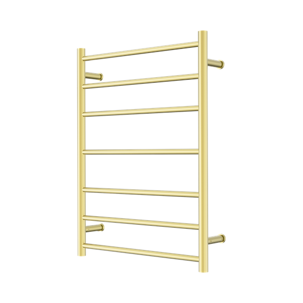 Nero Mecca 240V 7 Bar Heated Towel Ladder Brushed Gold - NR190003hBG