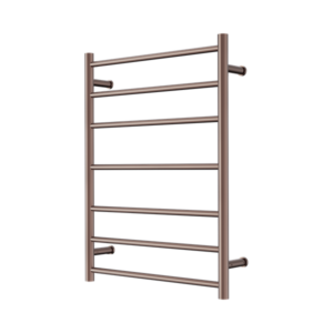 Nero Mecca 240V 7 Bar Heated Towel Ladder Brushed Bronze - NR190003hBZ