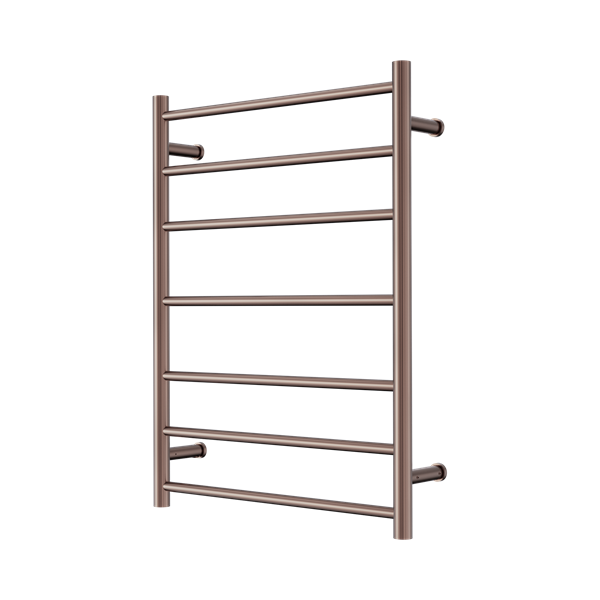 Nero Mecca 240V 7 Bar Heated Towel Ladder Brushed Bronze - NR190003hBZ
