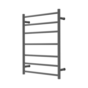 Nero Mecca 240V 7 Bar Heated Towel Ladder Graphite - NR190003hGR