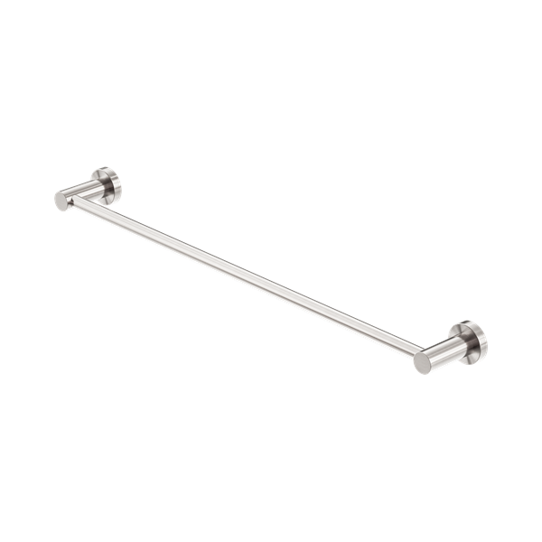 Nero Mecca Single Towel Rail 600mm Brushed Nickel - NR1924BN