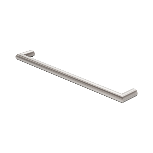 Nero Mecca 240V Single Heated Towel Rail Brushed Nickel - NR1925hBN