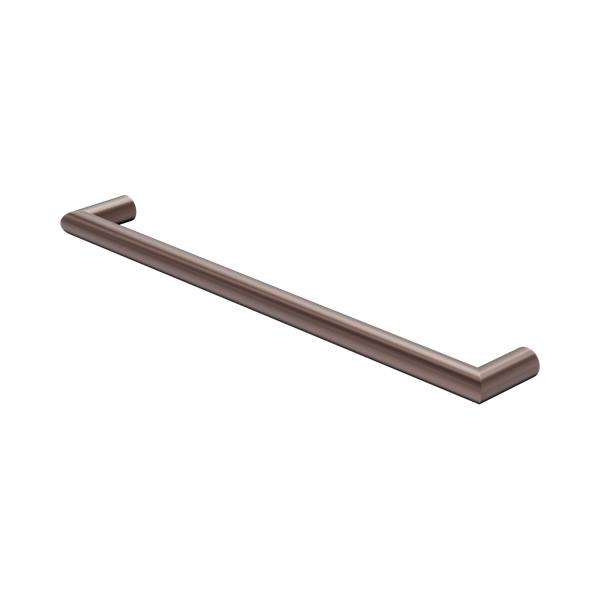 Nero Mecca 240V Single Heated Towel Rail Brushed Bronze - NR1925hBZ