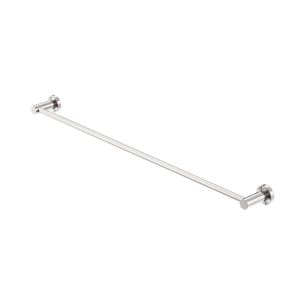Nero Mecca Single Towel Rail 800mm Brushed Nickel - NR1930BN