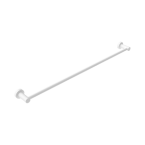 Nero Mecca Single Towel Rail 800mm Matte White - NR1930MW